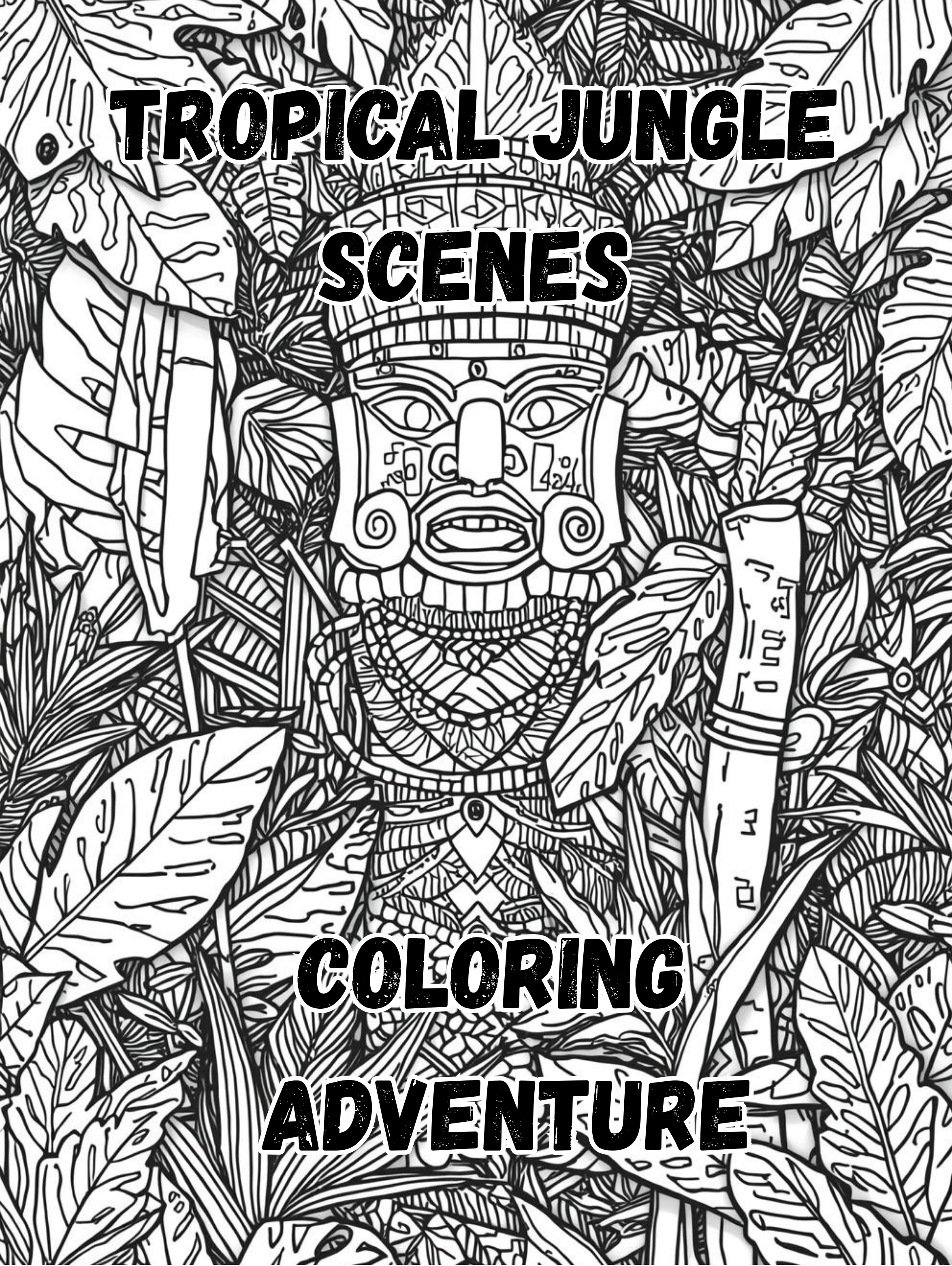 Jungle Scenes Coloring Adventure